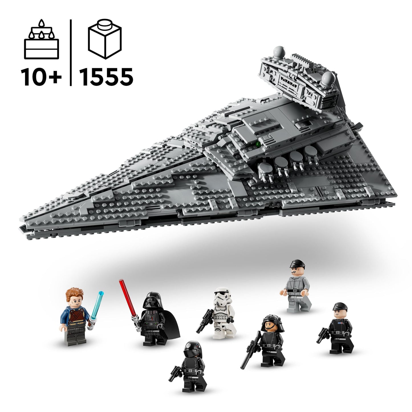 LEGO Star Wars 75394 Imperial Star Destroyer Building Toy - Collectible A New Hope Model Kit with 7 Minifigures incl. Darth Vader & Cal Kestis - Gift for Father's Day
