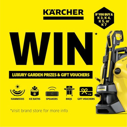 Kärcher K 3 Power Control pressure washer, pressure: max. 120 bar, flow rate: 380 l/h, area coverage: 25 m²/h, water filter, weight: 4.4 kg, high-pressure hose and gun, dirt blaster, spray lance