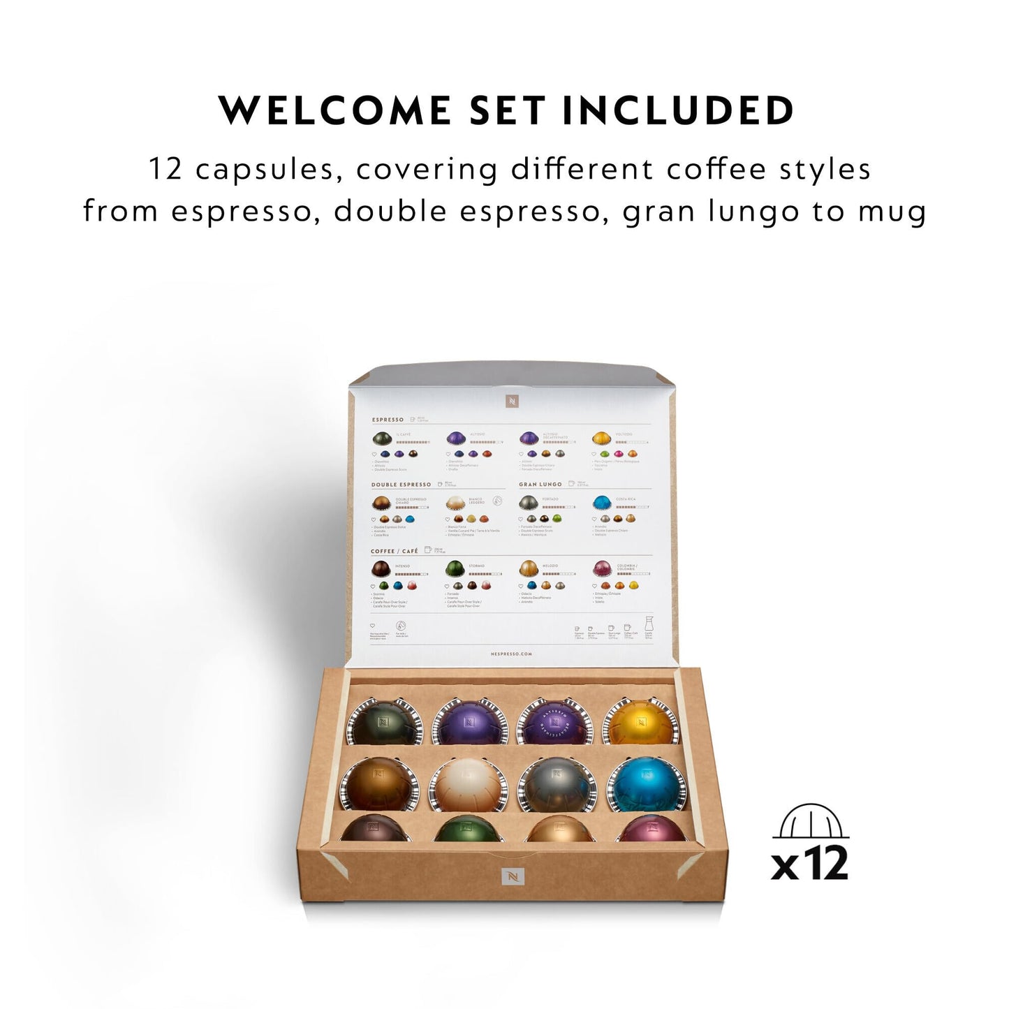 Nespresso ENV90.B Vertuo Pop Automatic Pod coffee machine for Americano, Decaf, Espresso by Magimix in Liquorice Black