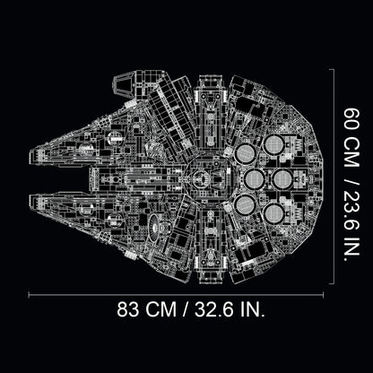 LEGO Star Wars Millennium Falcon, UCS Set for Adults, Model Kit to Build with Han Solo, Princess Leia & Chewbacca Minifigures, Plus Droid Figure, Collectible Gifts for Teenagers, Boys and Girls 75192