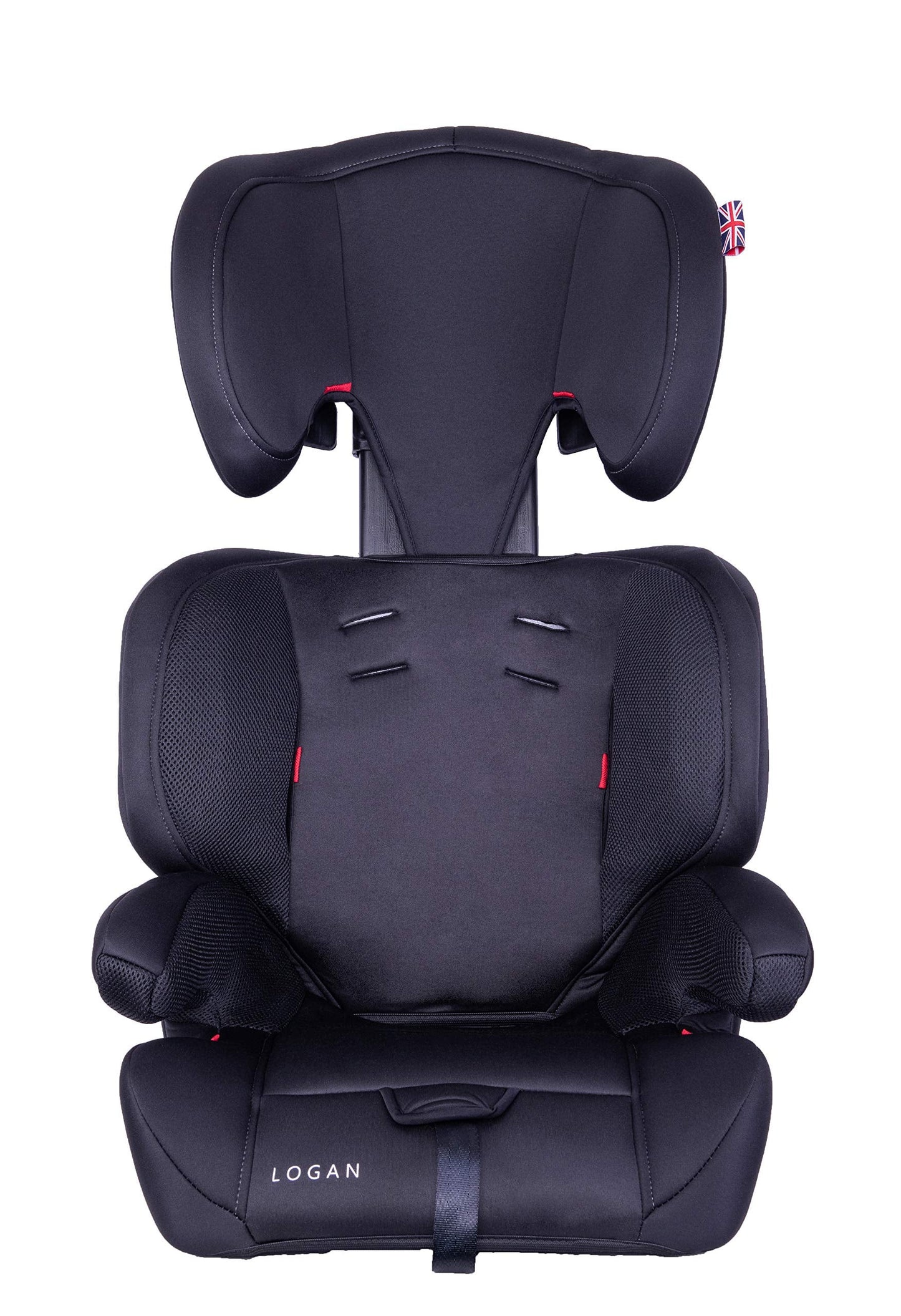Cozy N Safe Logan Group 1/2/3 Car Seat 9-36kg, 9 Months to 12 Years, 5 Point Harness, Forward Facing, Side Impact Protection, Adjustable Headrest, Lightweight, Child, Toddler Car Seat - Black/Grey
